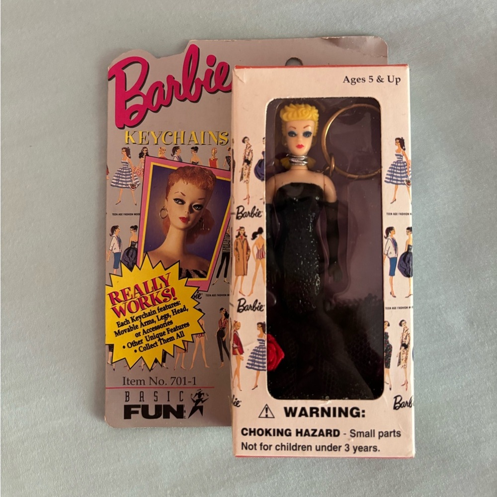 1995 Basic Fun Barbie Keychain